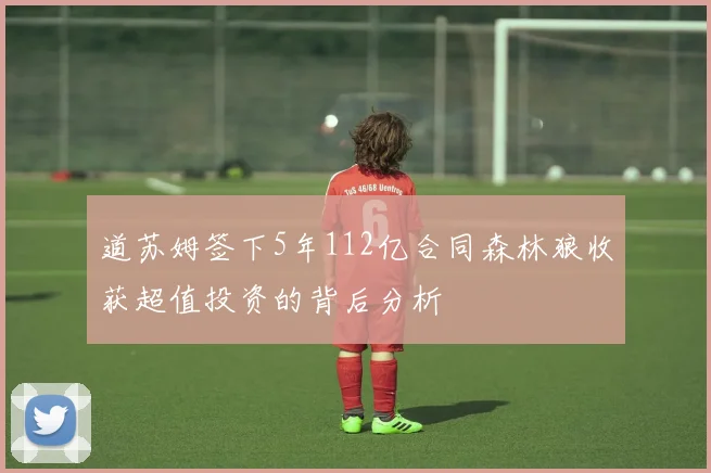 道苏姆签下5年112亿合同森林狼收获超值投资的背后分析