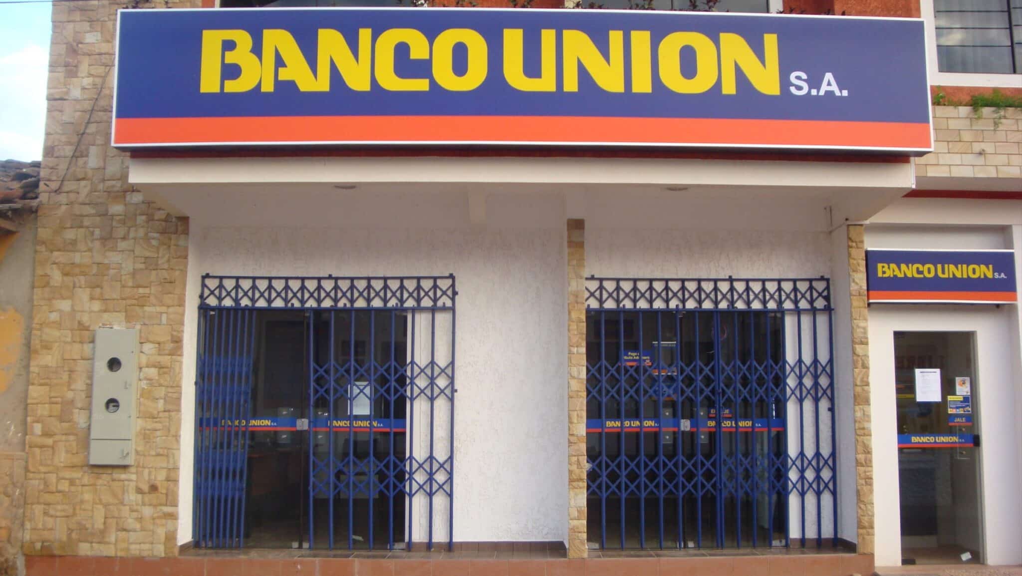 Fachada del Banco Unión de Bolivia